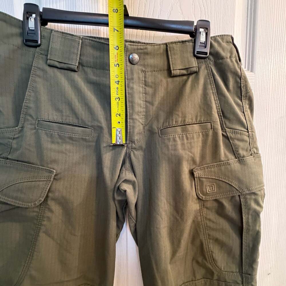 5.11 Tactical Womens Ripstop Cargo Pants Olive Green Sz 8 Regular Police Militar - Picture 5 of 12